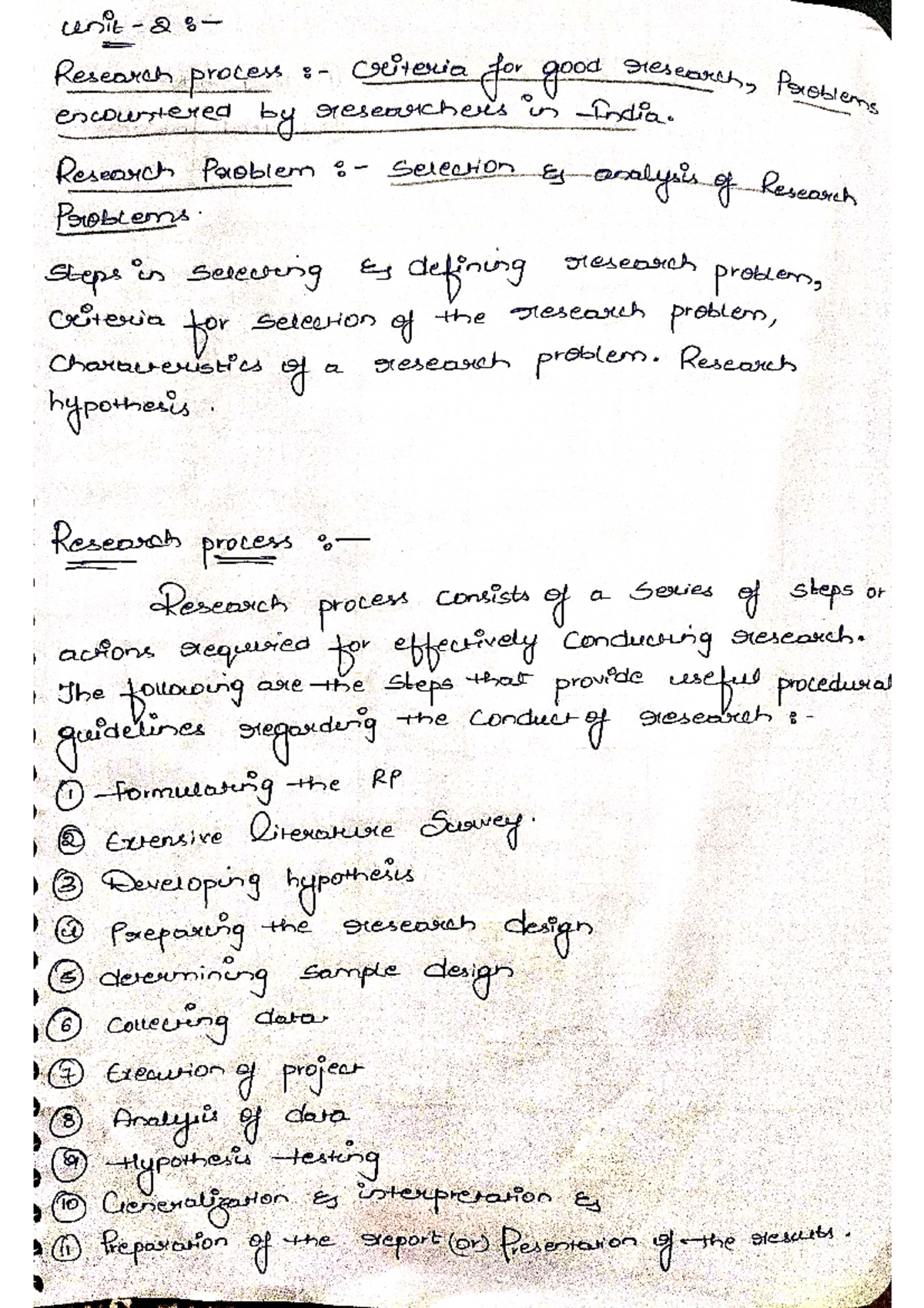 RM 2 - Notes on Research Problems and Methodology - Studocu