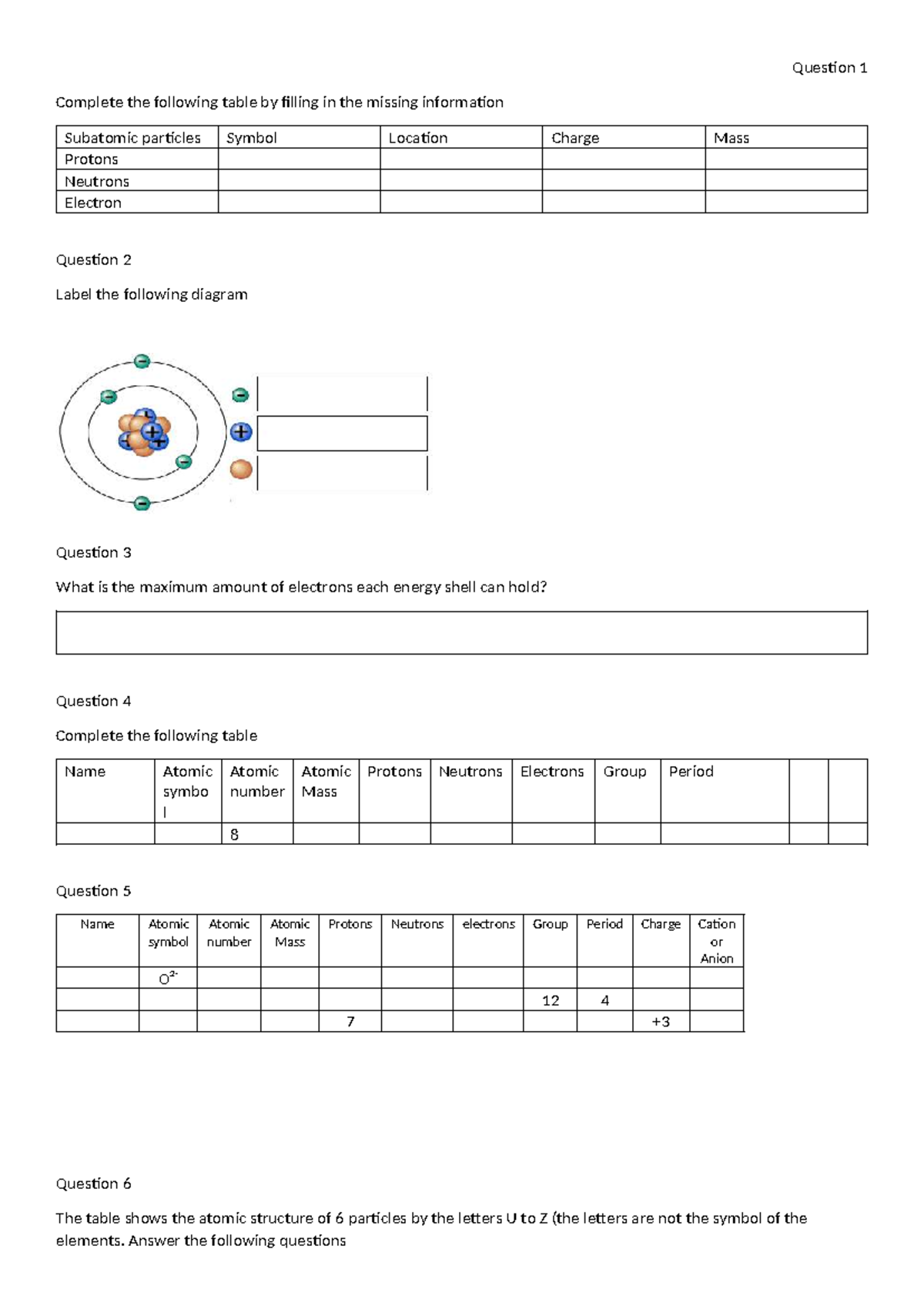 Practice Questions for Mock Exam - Chemistry 101 - Studocu