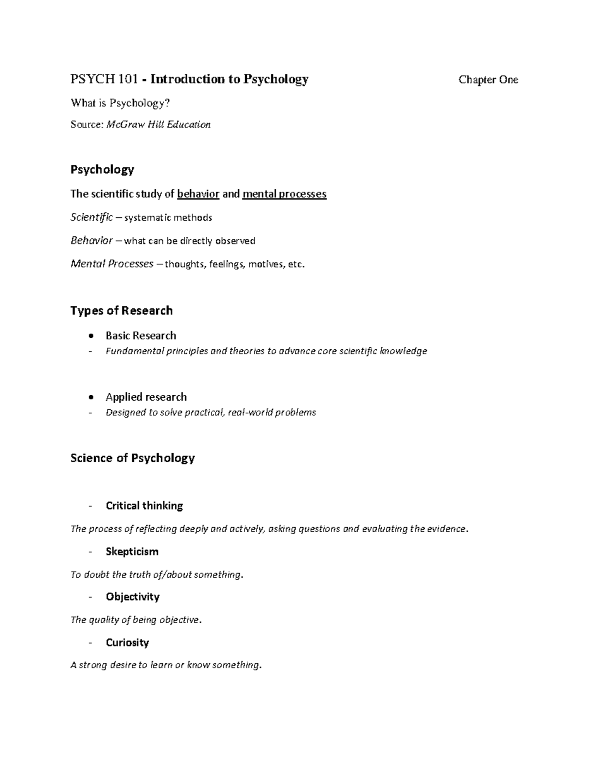 PSYCH 101 - Chapter 1 Lecture Notes - Deprecated API usage: The SVG ...