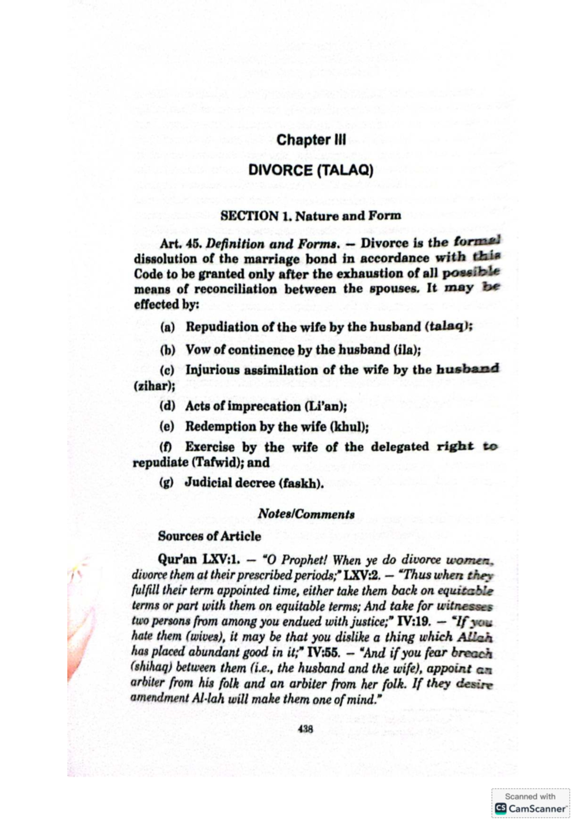 Sharia Divorce (TALAQ) Overview: Nature, Forms, and Legal Aspects - Studocu