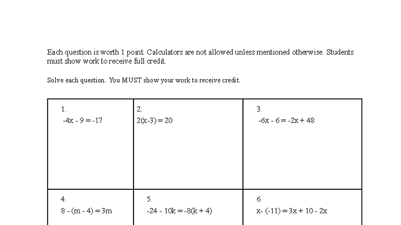 Summer Packet Geometry: Algebraic Problem Solving Guide - Studocu