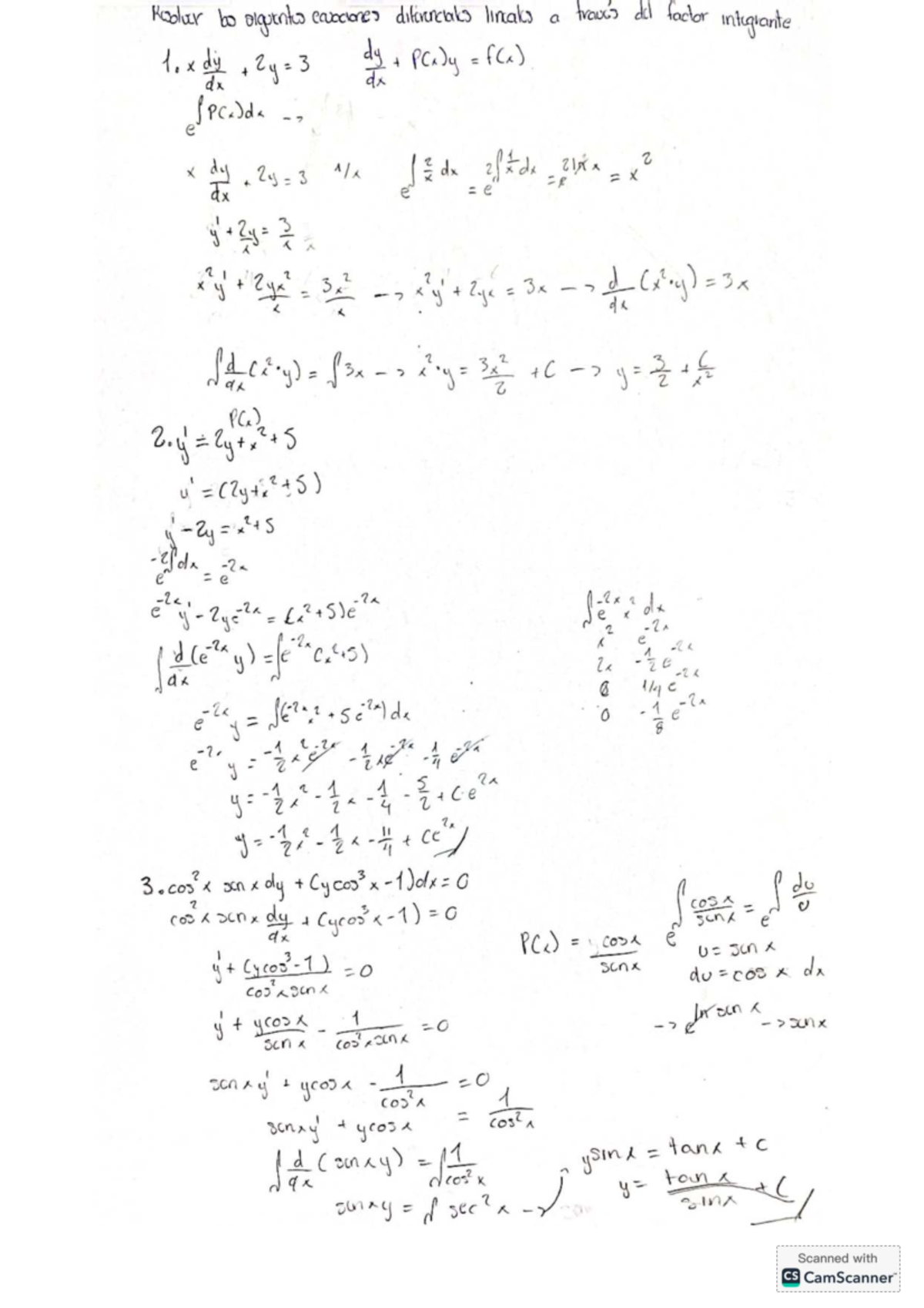 Lineales KEN Math Notes: Differential Equations & Solutions - Studocu