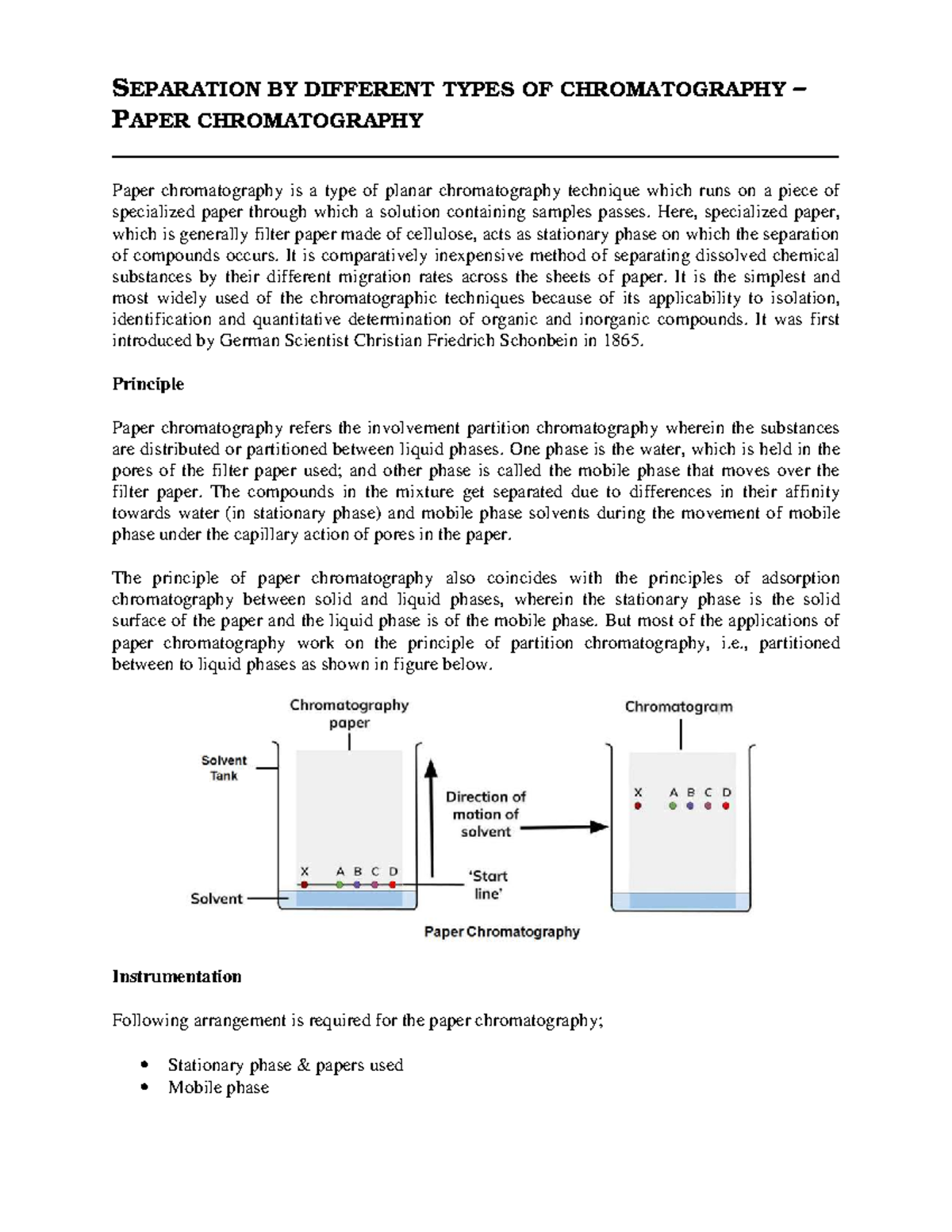 Types Of Chromatography Paper