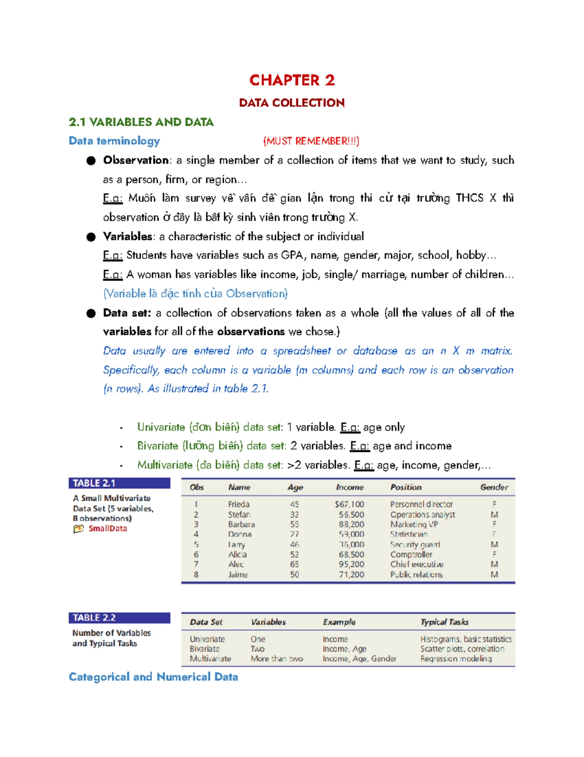 SB chapter 2 - Data collection - Chapter 2: Data collection Nguyen Thi ...