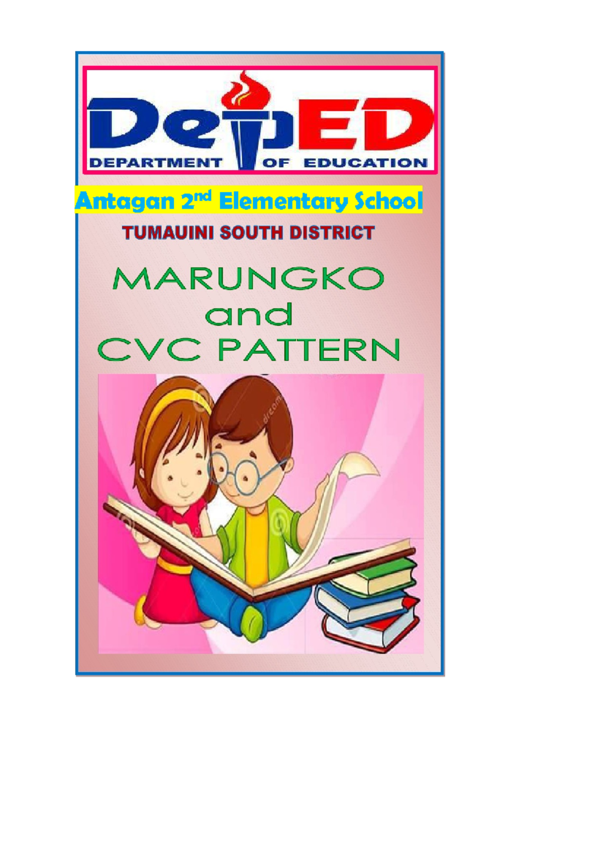 Marungko and CVC Patterns in Elementary School Lessons - Studocu