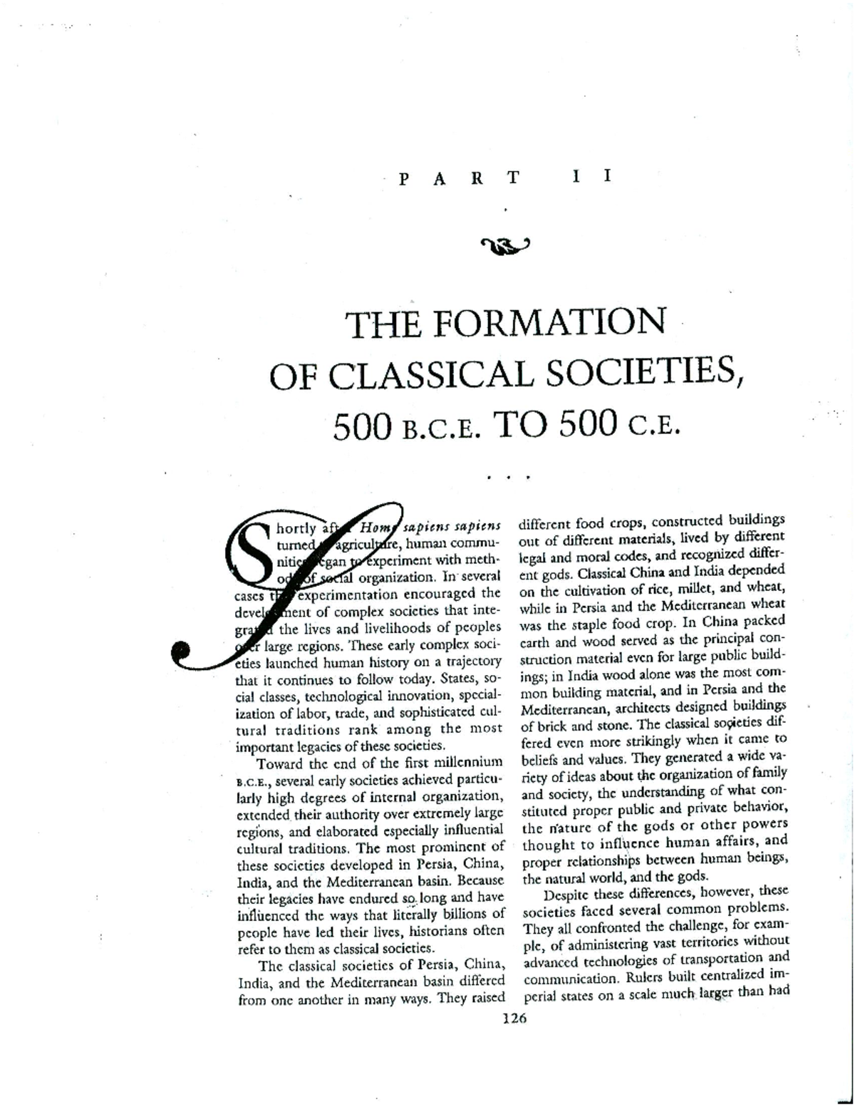 Course 101: Midterm Exam Study Guide on Classical Societies (500 B.C.E ...