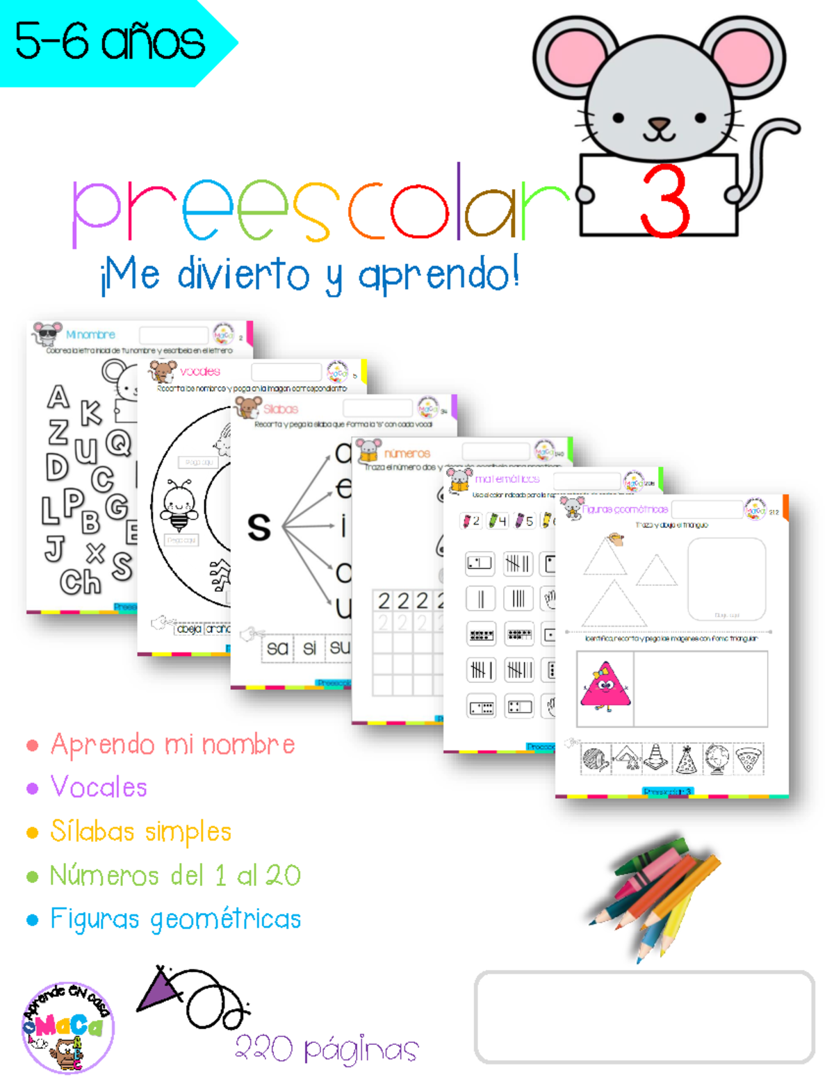 Preescolar 3 Materiales MACA aprende y juega - Document Preview