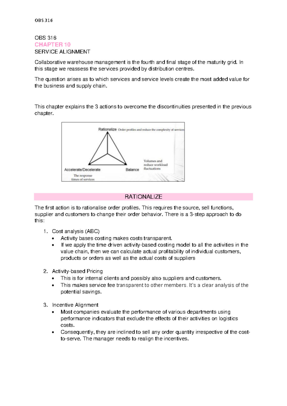 Chapter 10: Service Alignment Strategies in OBS 316 - Studocu