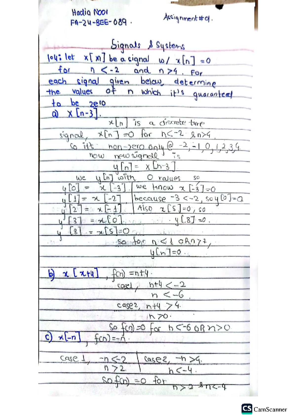 Signals A1 - Discrete Systems Analysis and Periodicity - Studocu
