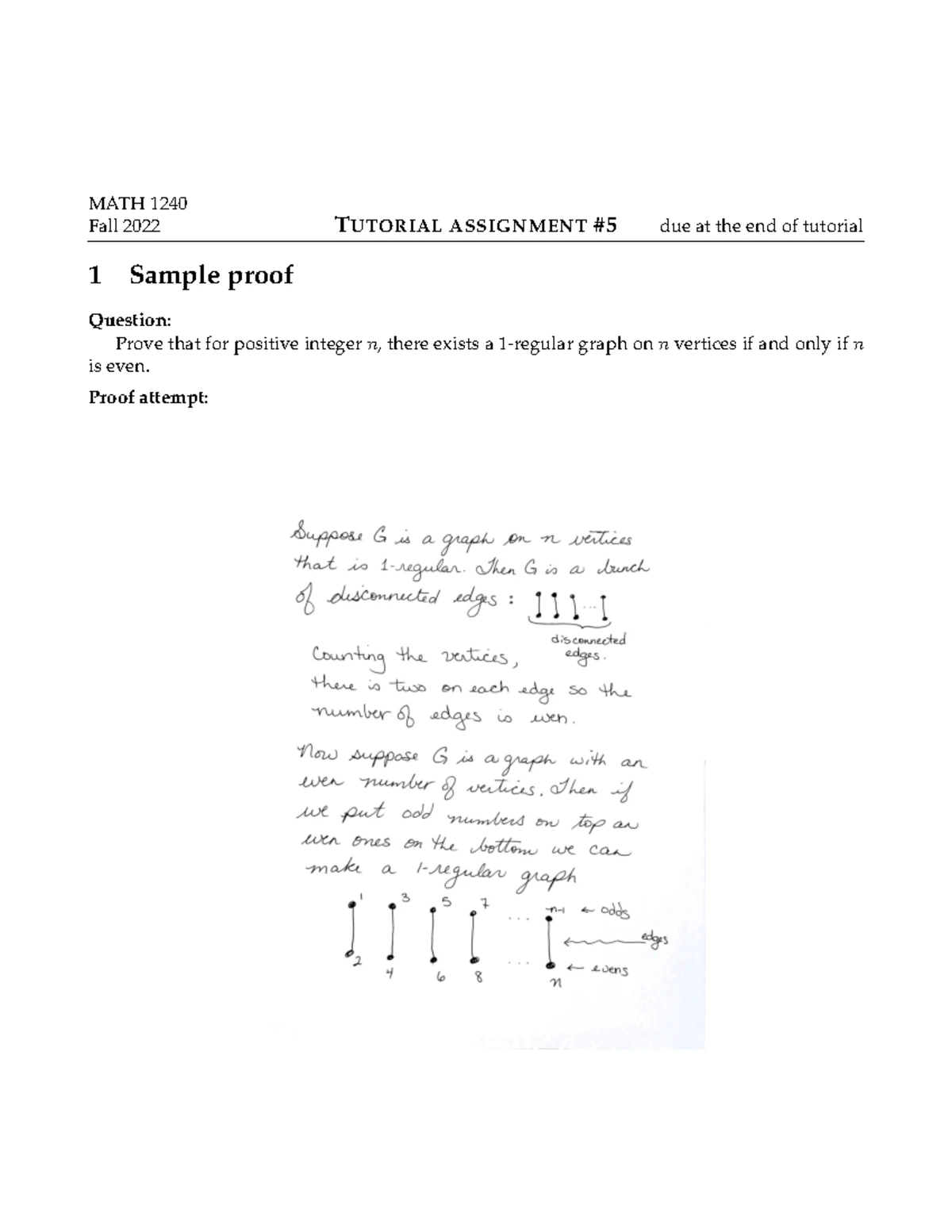 MATH 1240 - Fall 2022 Lab Assignment #4 Solutions and Proofs - Studocu