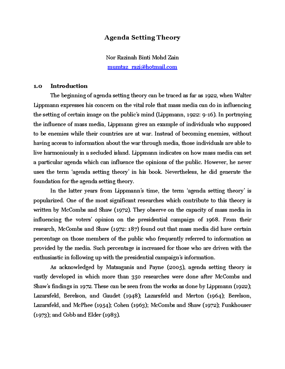 Agenda Setting Theory: Understanding Media Influence on Public Opinion ...