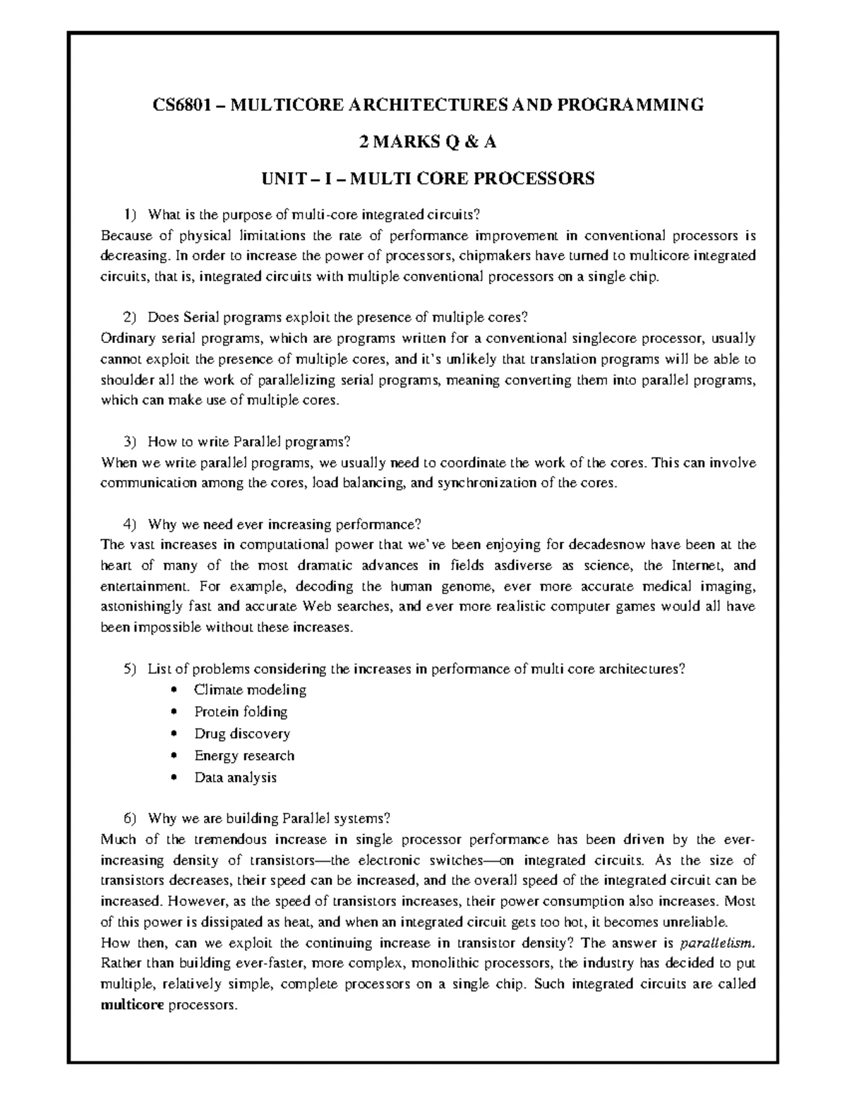 CS8392 OBJECT ORIENTED PROGRAMMING UNIT I & II NOTES - Studocu