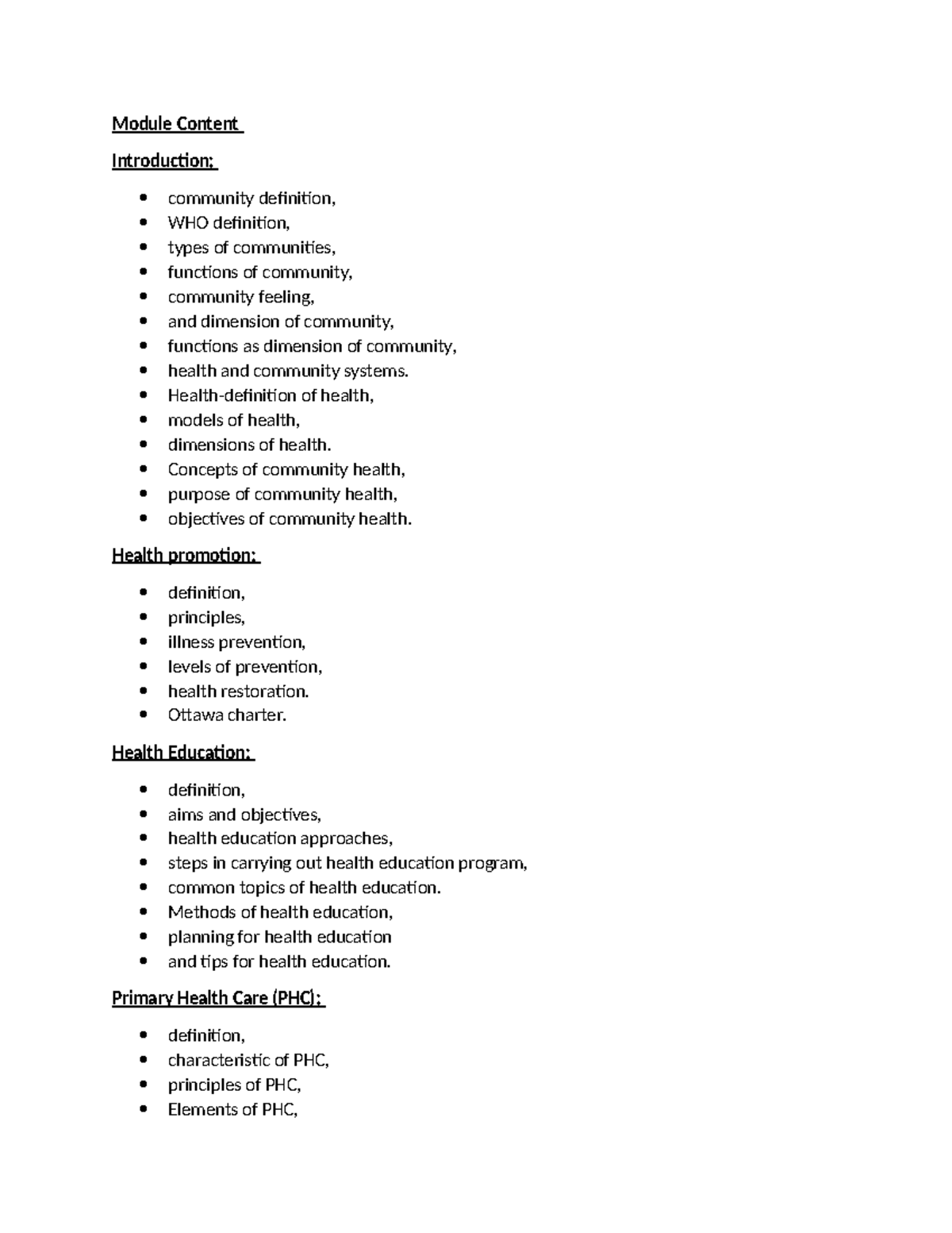 Community Health 1: Definitions, Dimensions, and Health Promotion ...