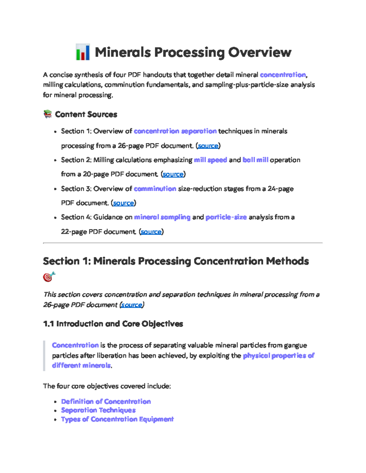 Minerals Processing Overview: Concentration, Milling & Comminution ...