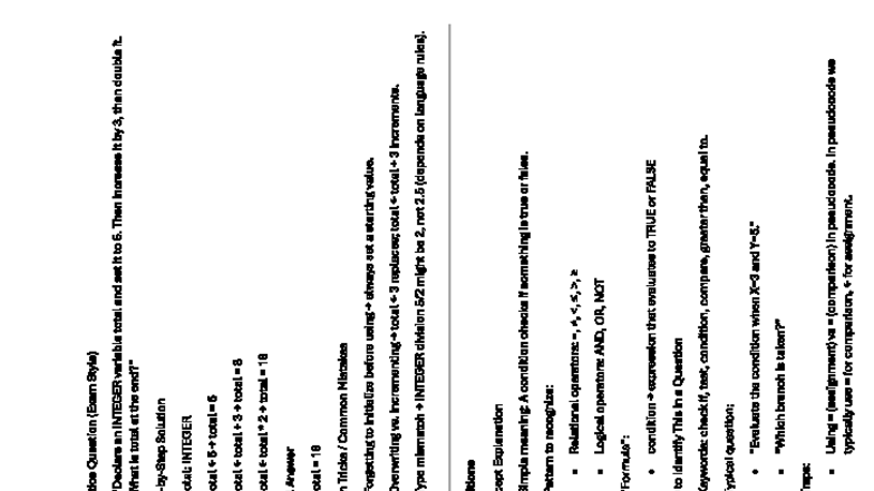 Logical Problem Solving: Variables & Conditions (CS101) - Studocu