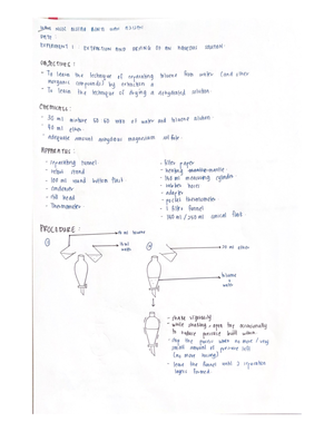 CHM421 LAB Report 1 - CHM421 LAB REPORT NAME : AZAMUDDIN BIN AHMAD ...