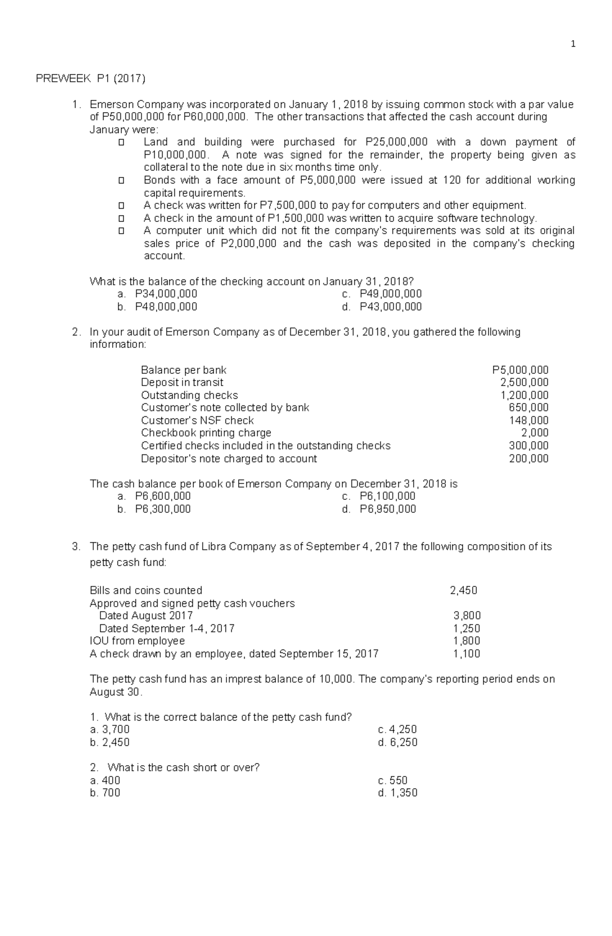 Final Exam Study Notes for ACCT 101: Financial Transactions Analysis ...