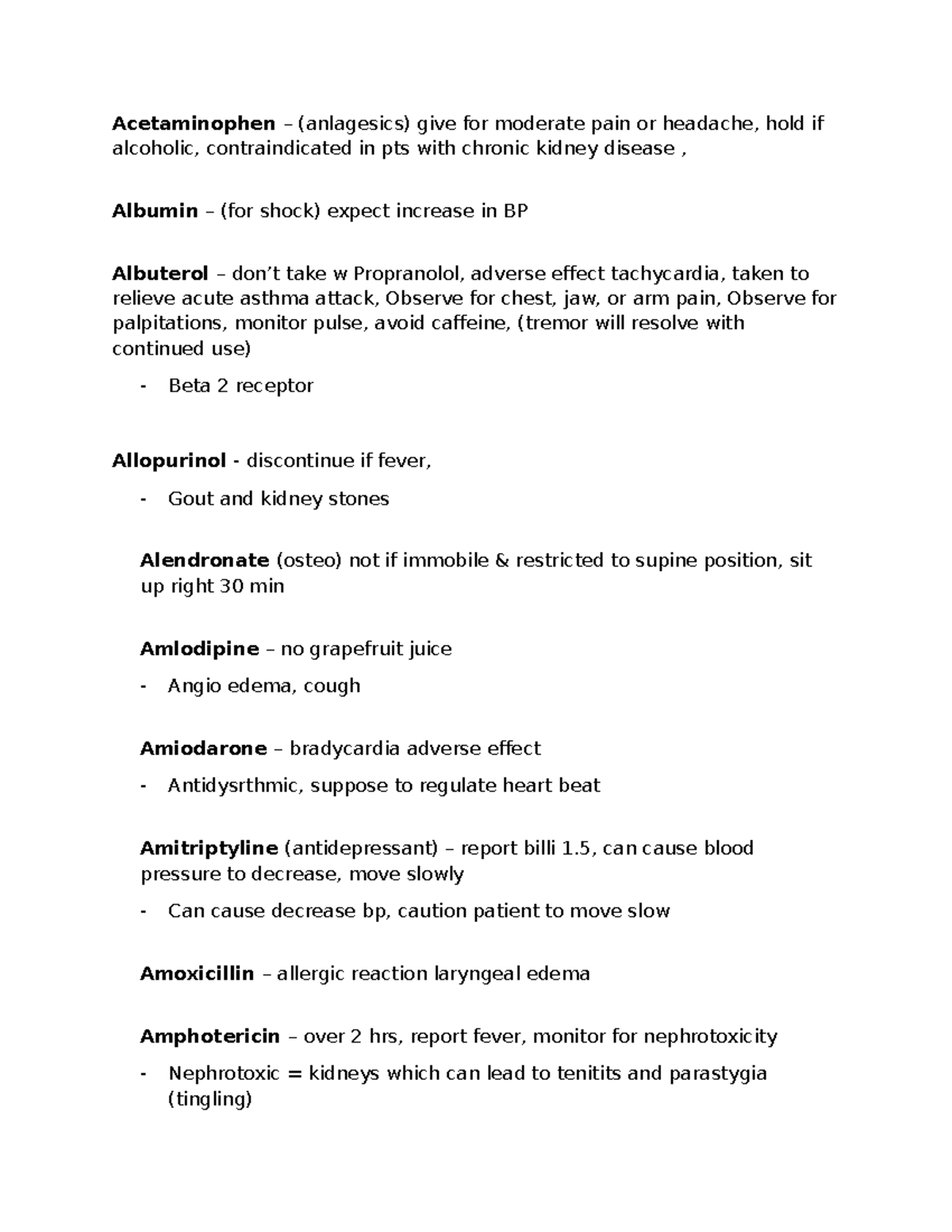 Med Study - Effects, Contraindications & Interactions of Medications ...