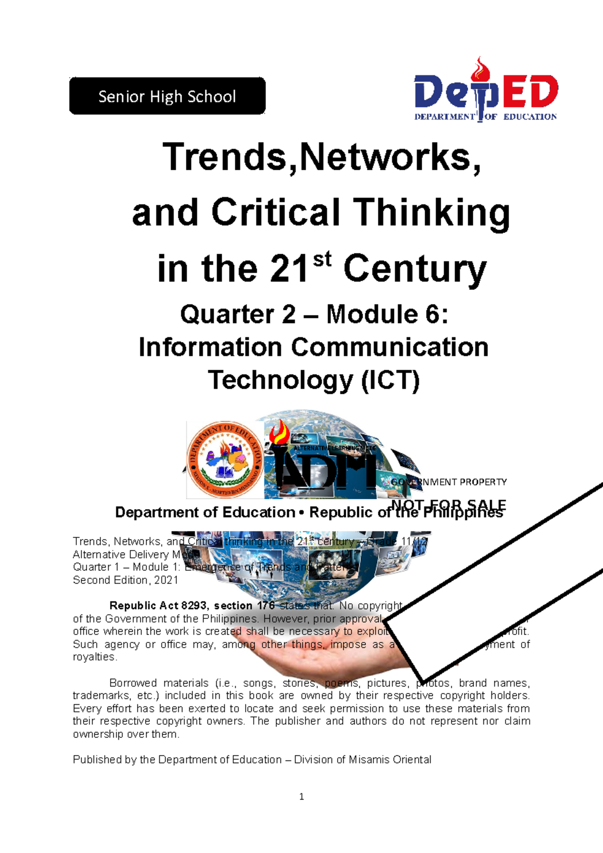 TNCT- Module 6: Exploring ICT, Trends, and Critical Thinking - Studocu