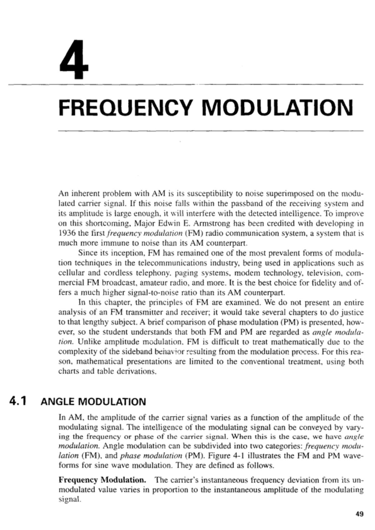 Frequency Modulation (FM) Overview - Chapter 4 Notes - Studocu
