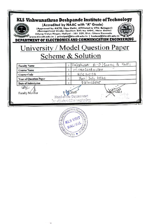 18EC46 Microcontroller Model Question Paper Solutions - ECE Notes - Studocu