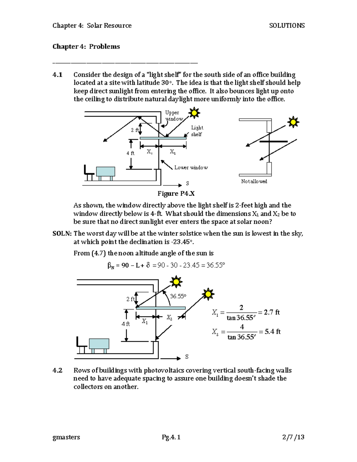 R2 Ch4 Solutions for Design Problems in Solar Architecture - Studocu