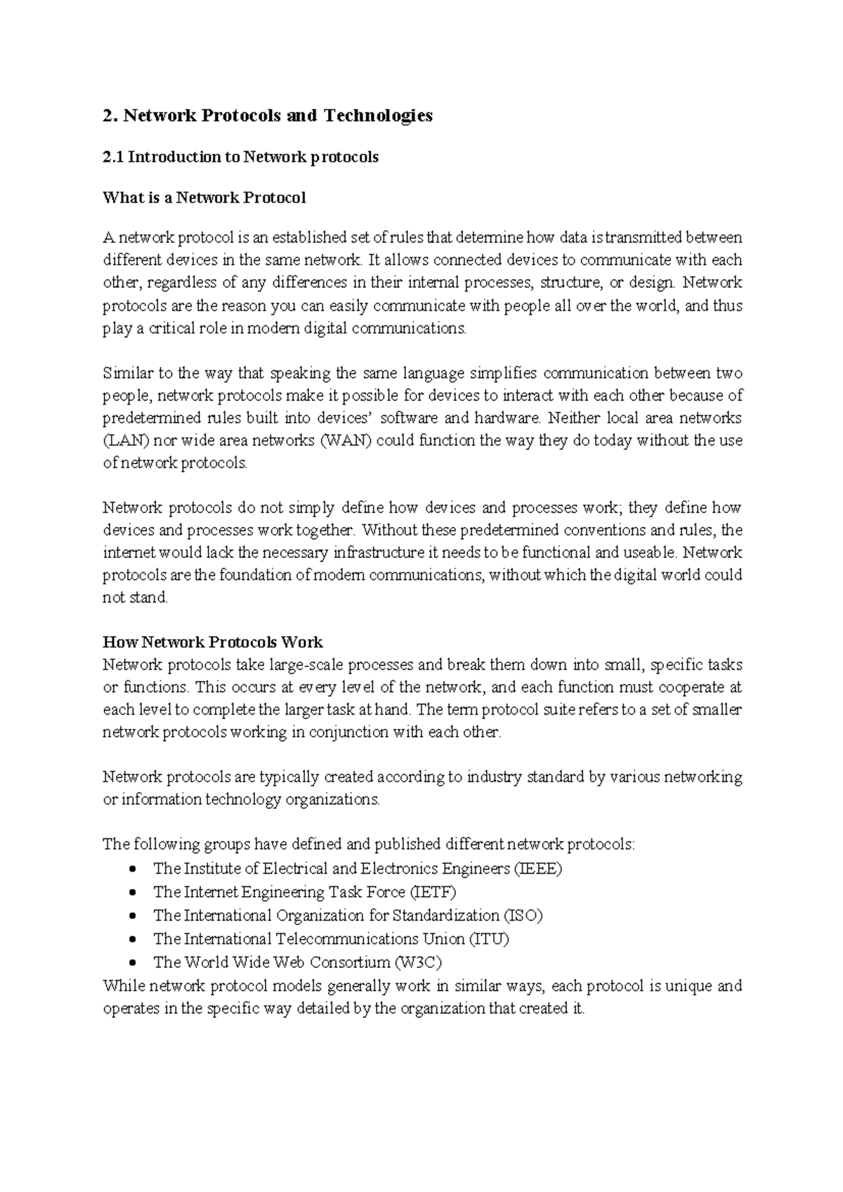 Network Protocols and Technologies Overview - A Comprehensive Guide ...