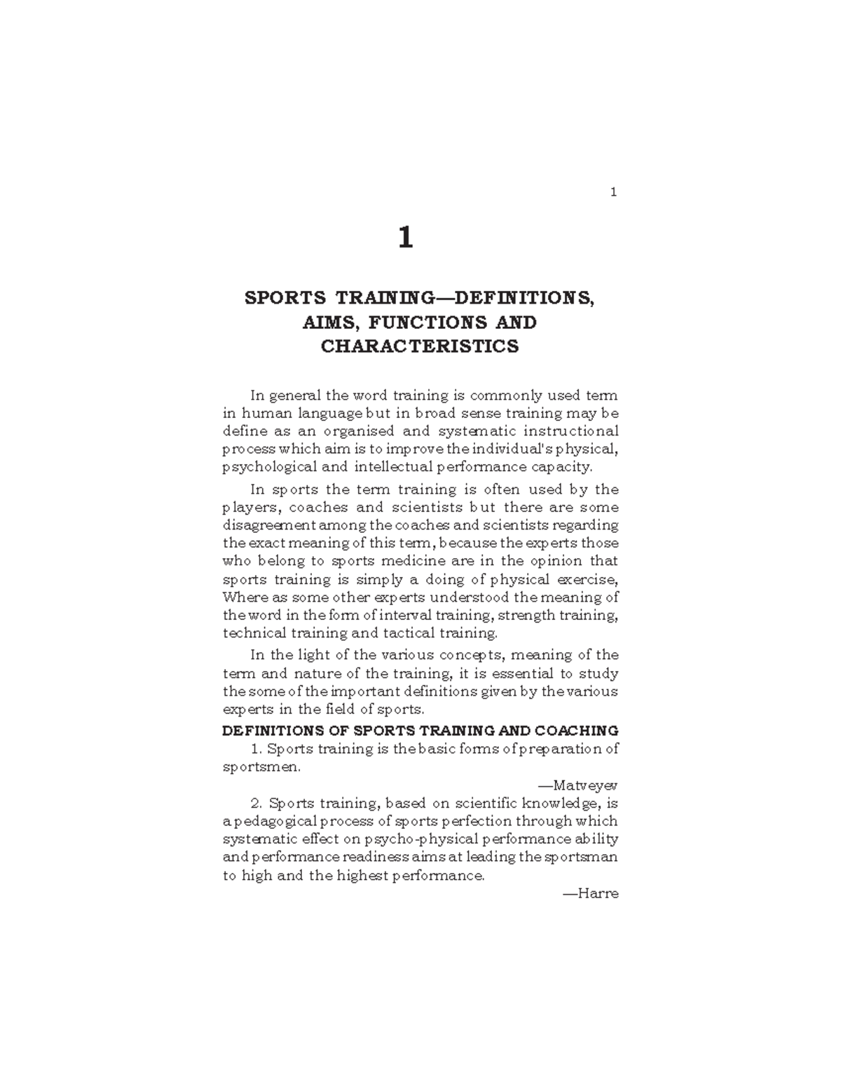 Comprehensive Sports Training Guide: Definitions, Aims & Principles ...