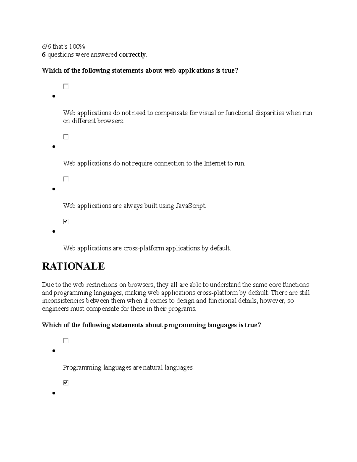 Intro to web dev milestone 1 - 6/6 that's 100% 6 questions were ...