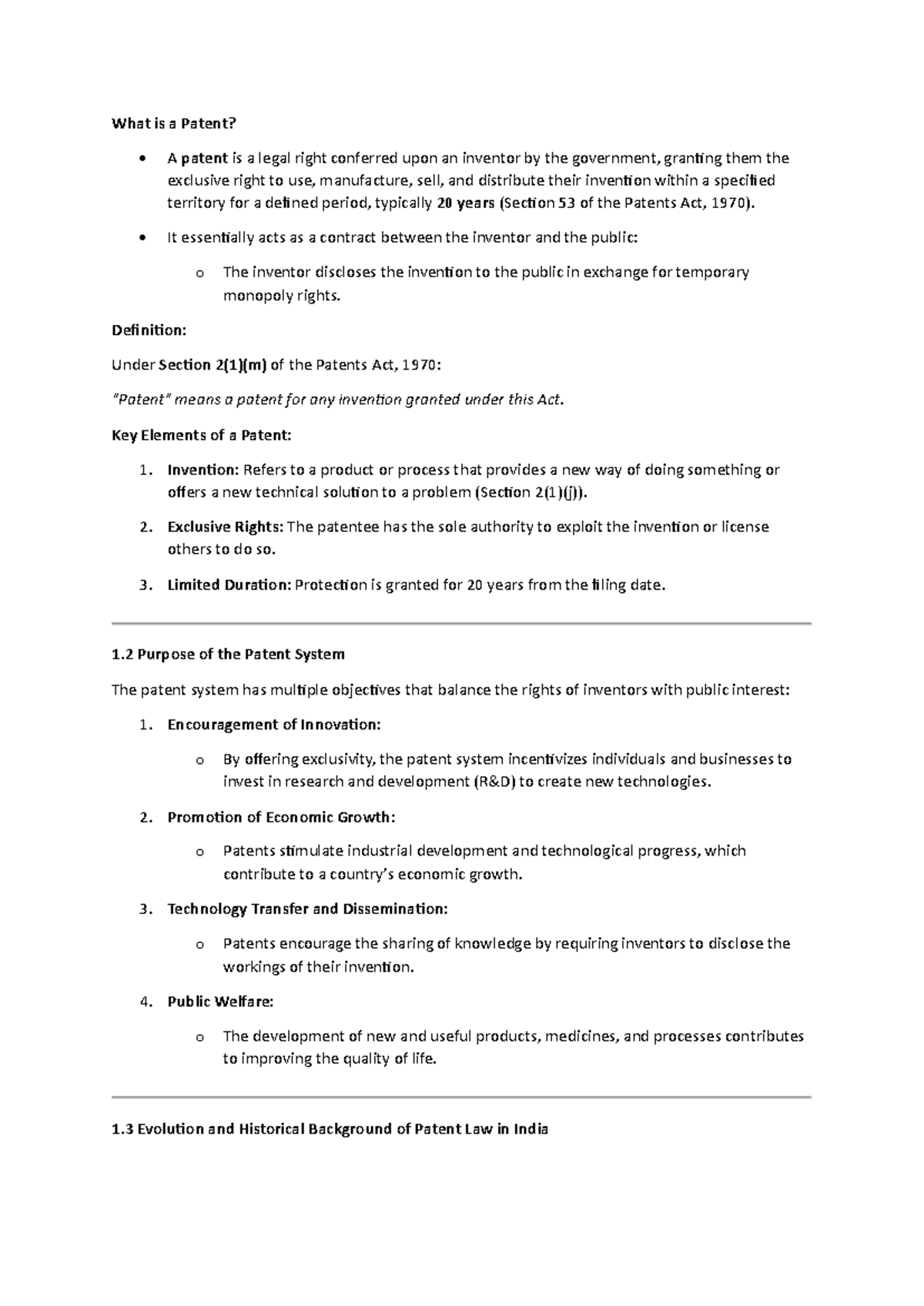 Understanding Patents: Key Concepts and Legal Framework (IP 101) - Studocu
