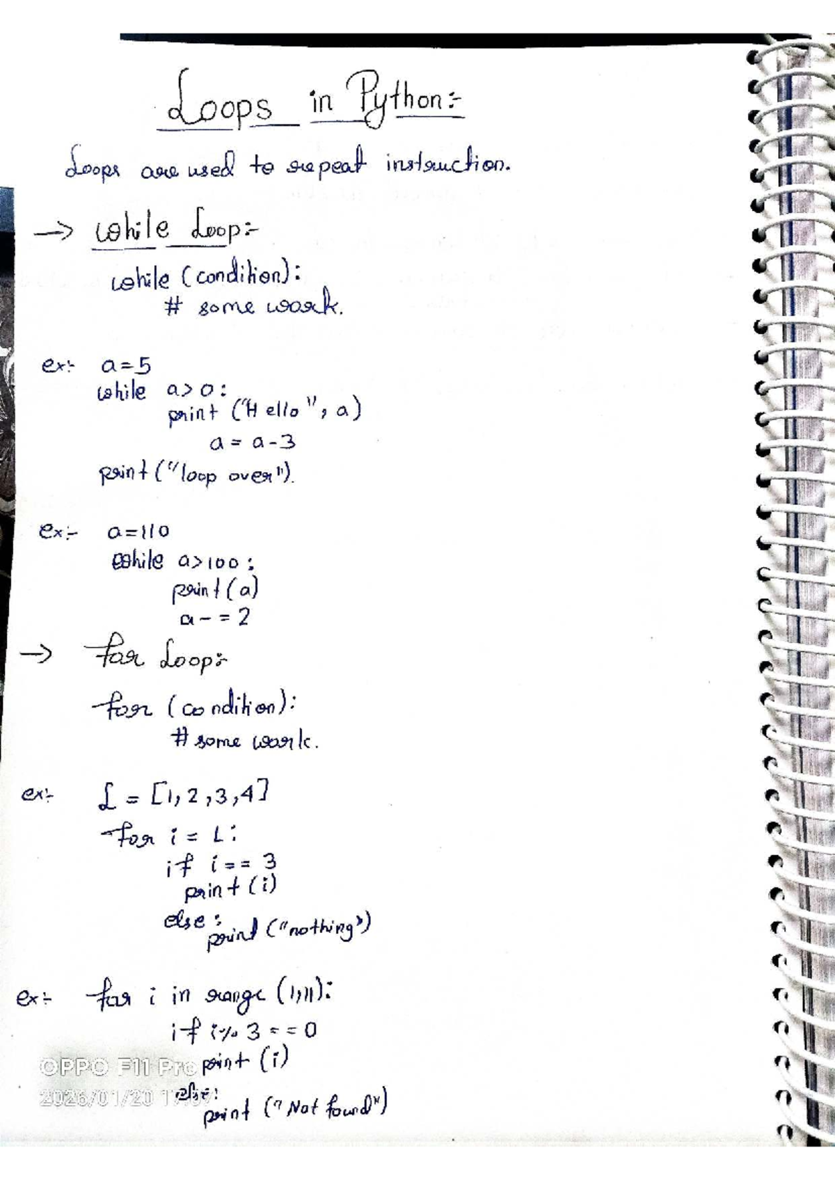 Looping in Python: Easy and Simple Notes (CS101) - Studocu