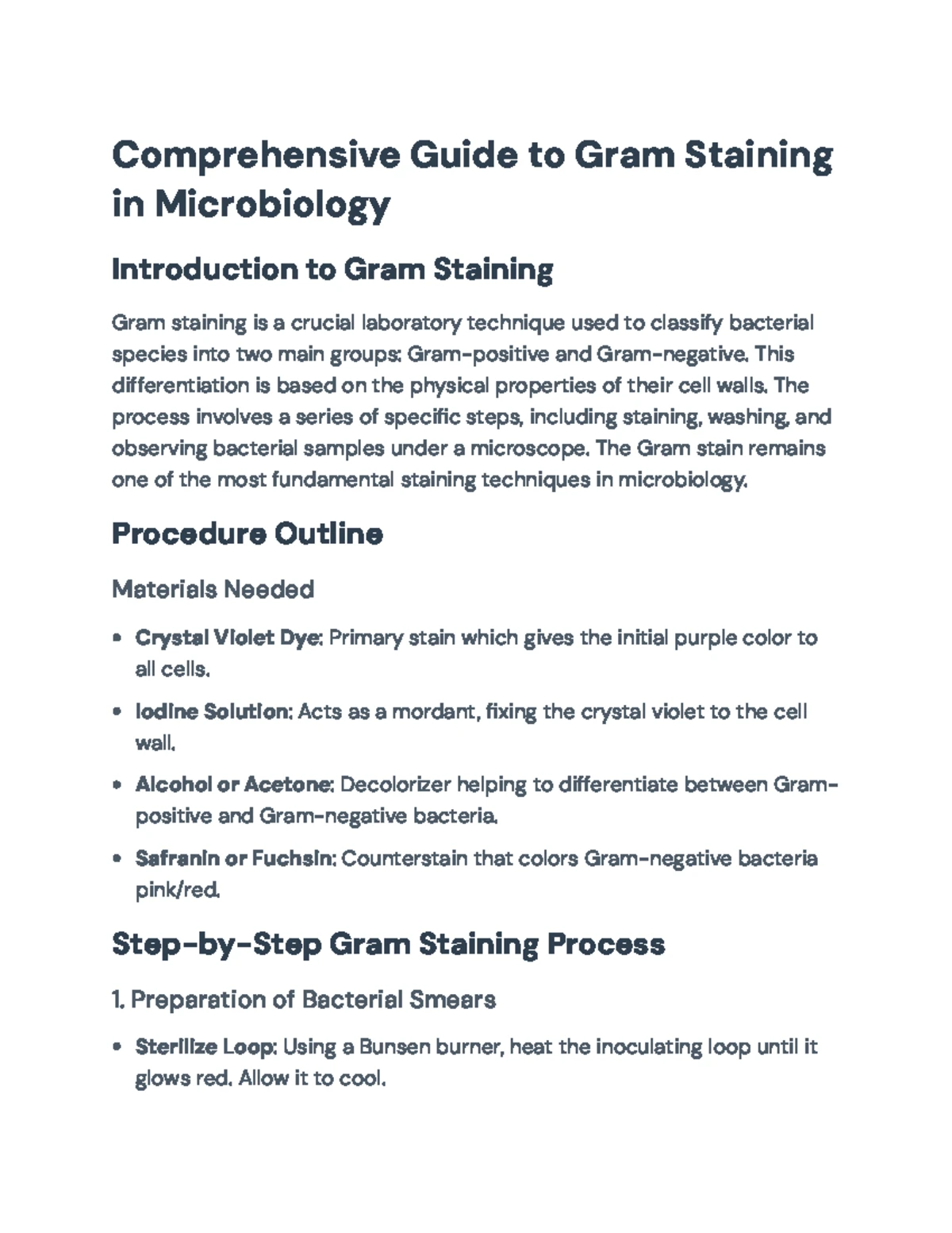 Comprehensive Guide to the Gram Staining Procedure and Techniques - The ...