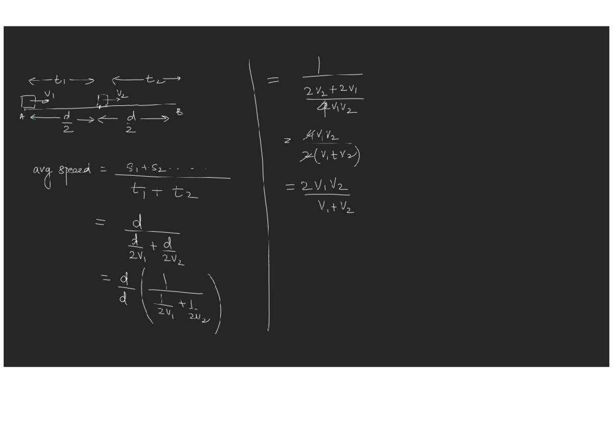 Physics JEE 2 - Average Speed Calculations and Concepts - Studocu
