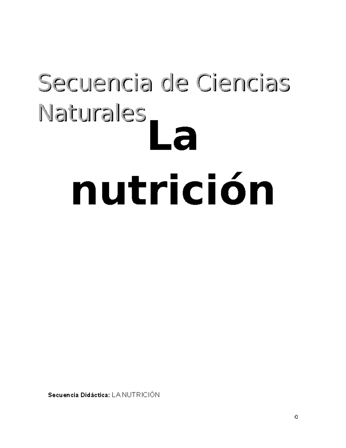 Secuencia Didáctica sobre Nutrición en 5to Grado de Ciencias Naturales - Document Preview