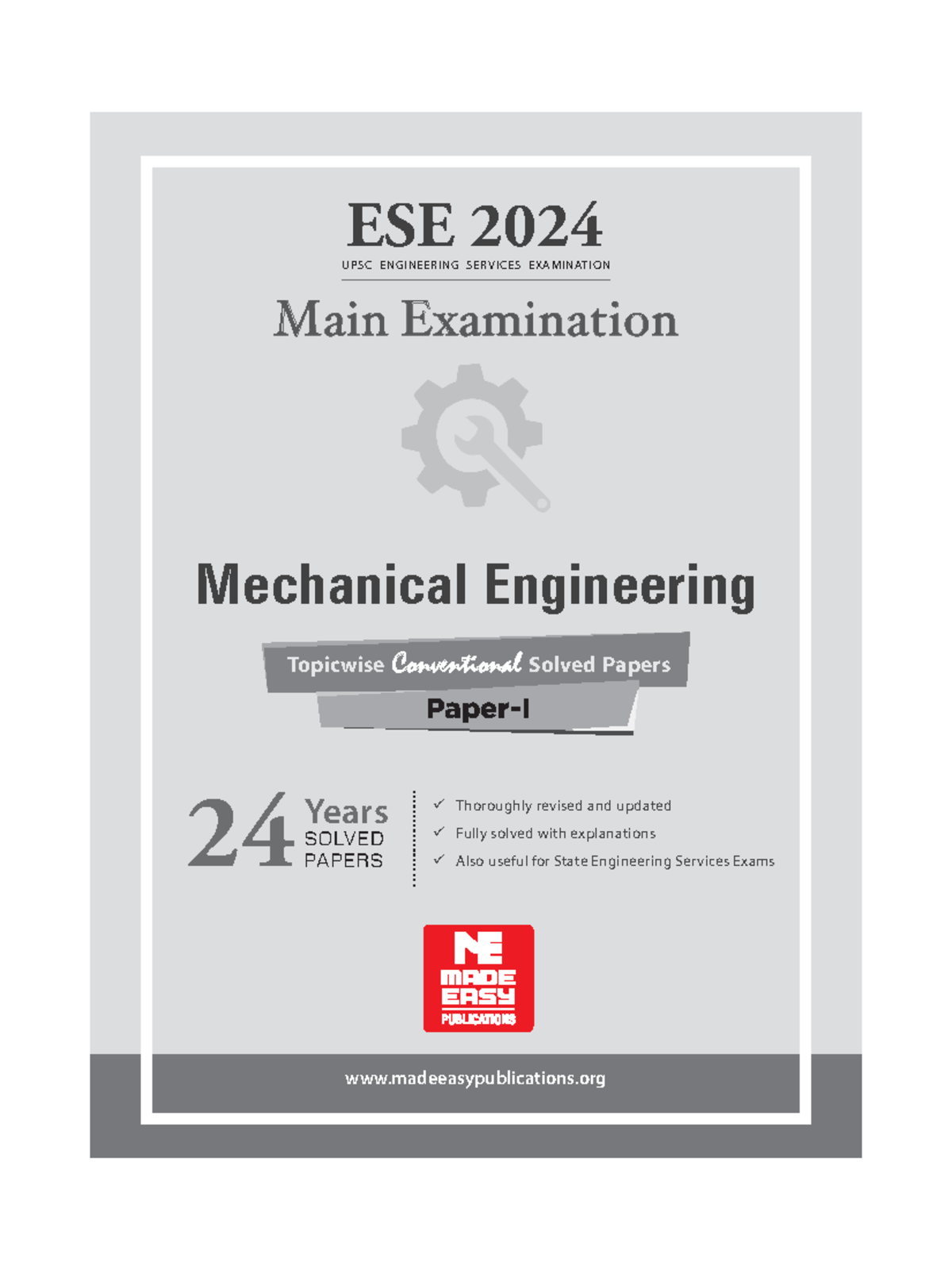 ME ESE Mains Paper I (2024) - Topicwise Solved Papers Overview - Studocu