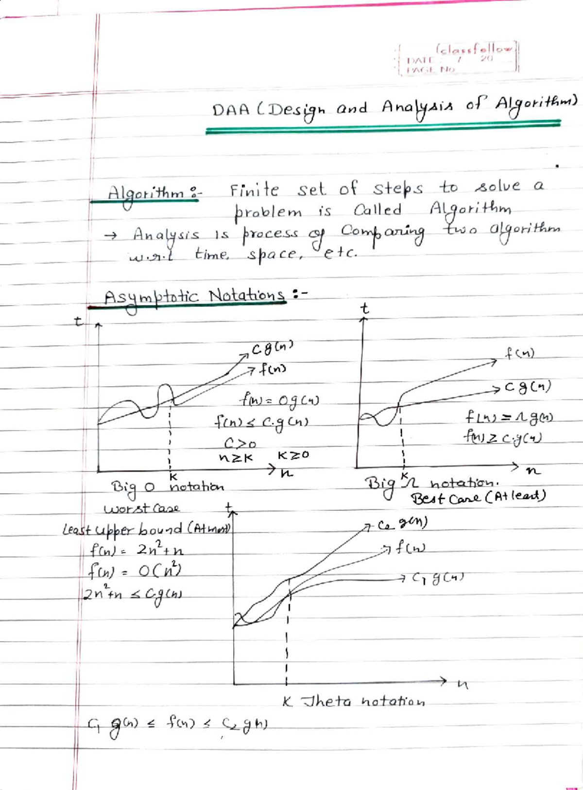 Final Exam Study Guide: DAA (Design and Analysis of Algorithms) - Studocu
