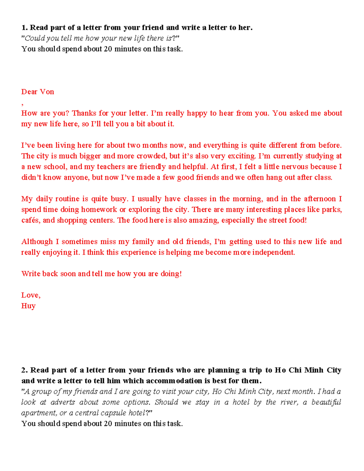 Engrish 2: Letter Writing Practice - Huy's Experiences and Insights ...