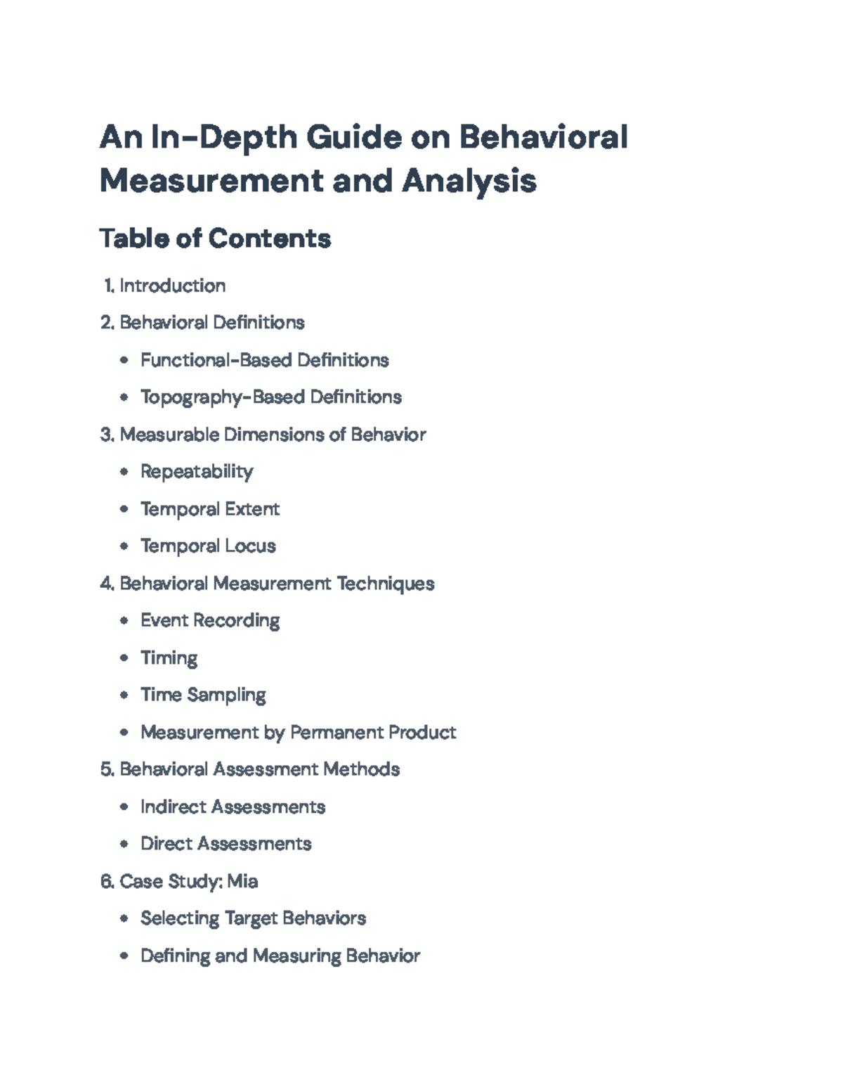 Behavioral Measurement Techniques: A Comprehensive Guide & Case Study ...