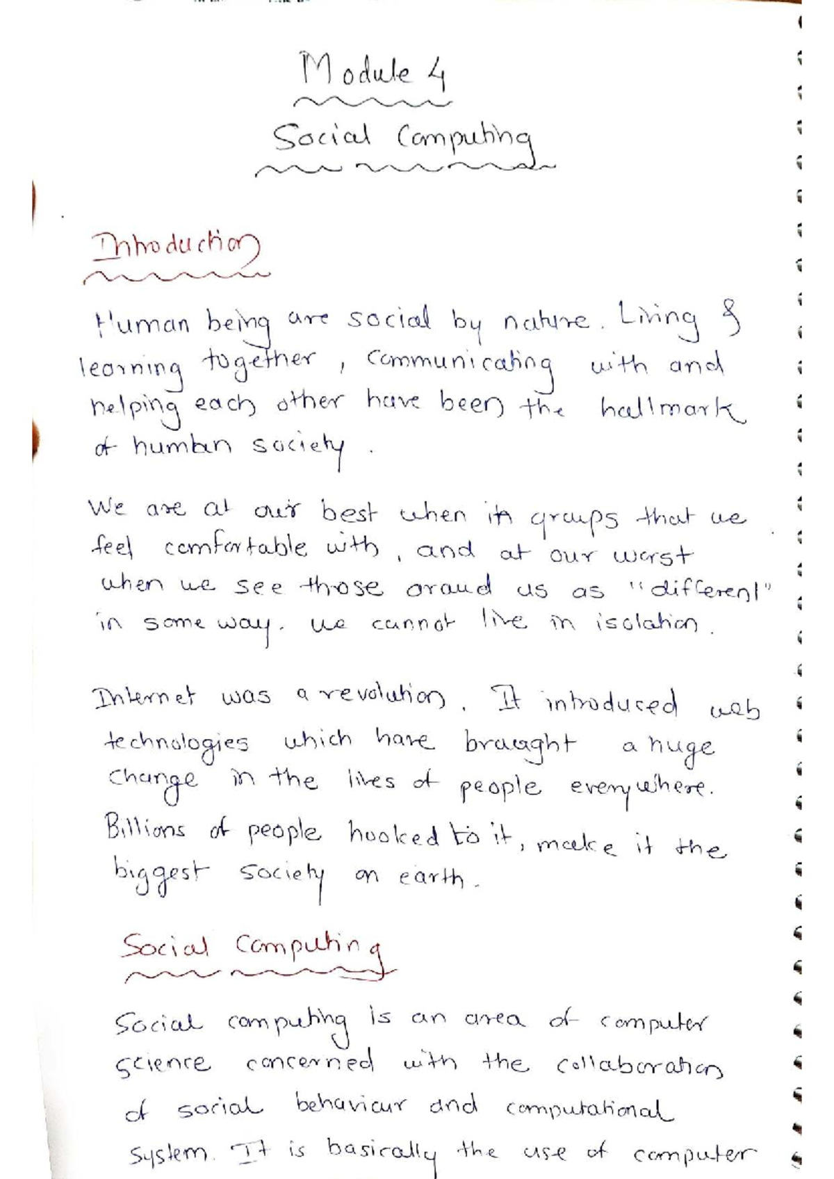 Module 4: Introduction to Social Computing and CRM Strategies - Studocu
