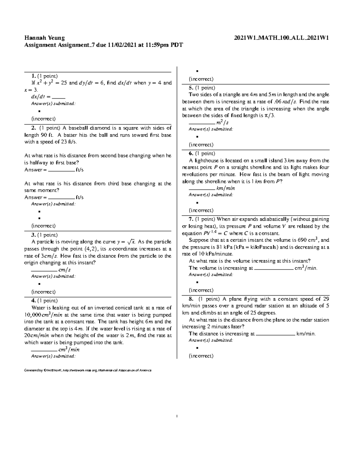 2021W1 MATH 100 ALL 2021W1 - Hannah Yeung 2021W1MATH 100 ALL2021W ...