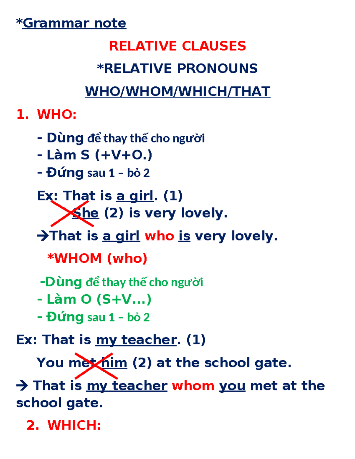 Relative Clauses: Understanding Pronouns and Usage - Studocu