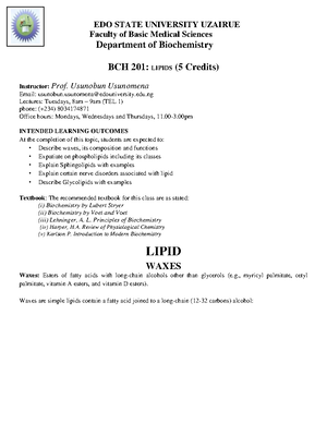 BCH 201 Amino ACID and protein chemistry - AMINO ACID: STRUCTURE AND ...