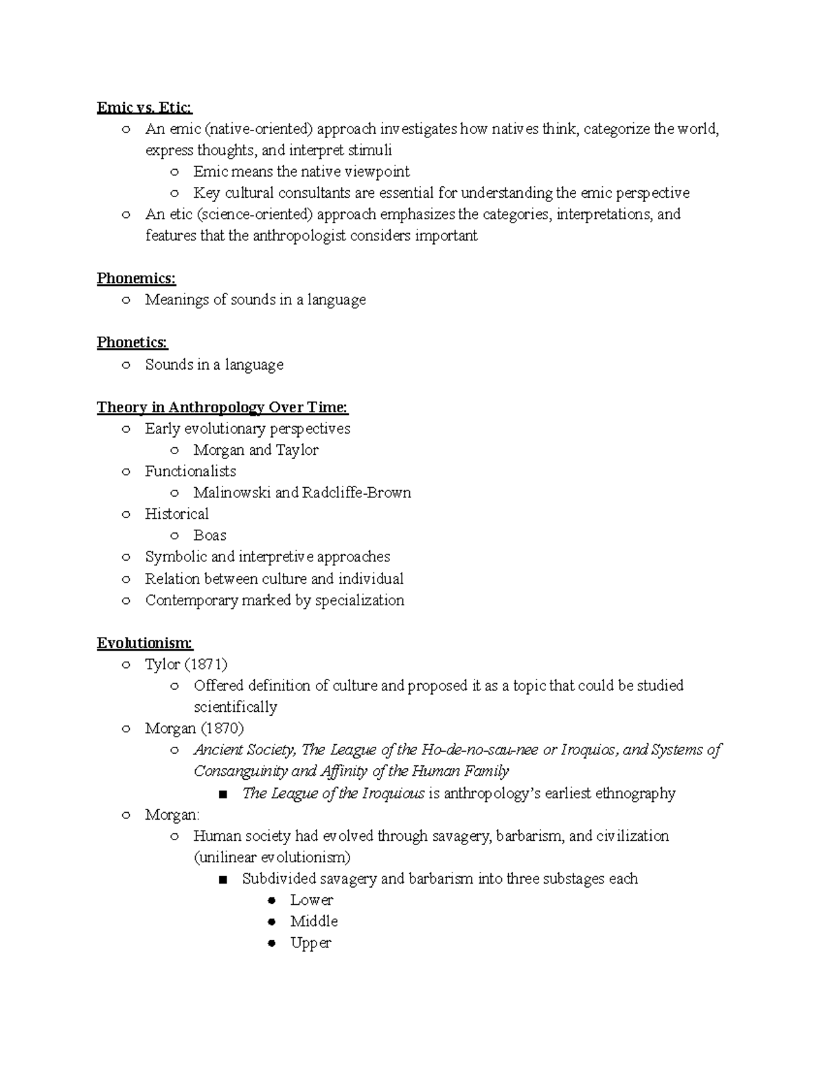 APG 203 Emic vs. Etnic - Emic vs Etic lecture: cultural studies and ...