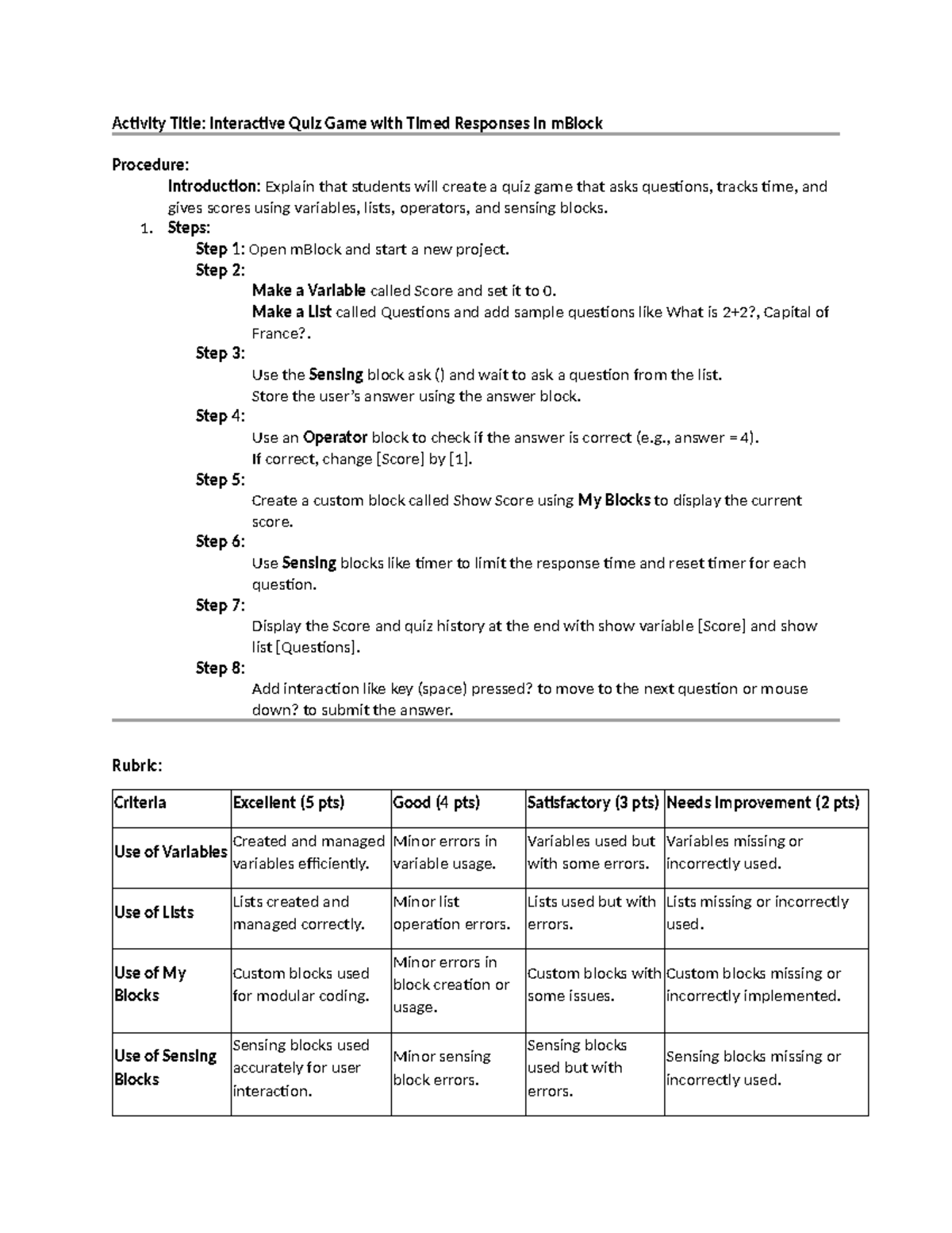 interactive-quiz-game-with-timed-responses-in-mblock-activities-studocu