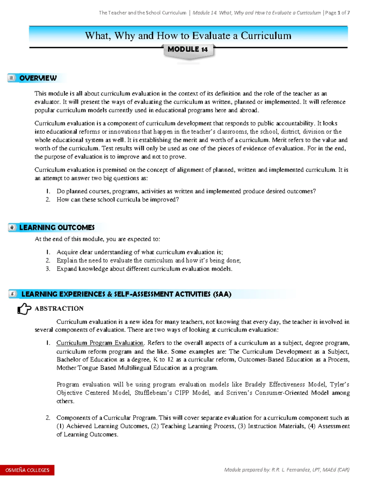 Organization and Management Module 1 - Organization and Management ...