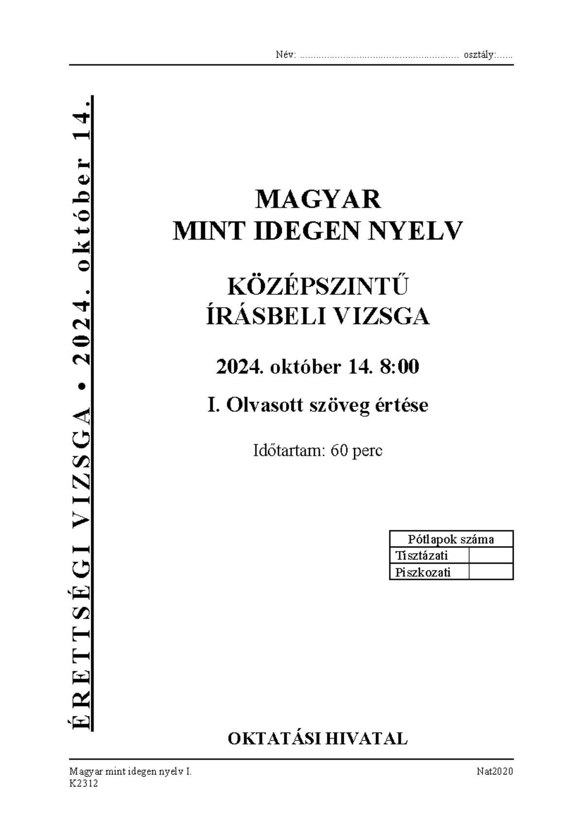 K tort 23maj fl - rrrg - Történelem középszint — írásbeli vizsga 2312 ...