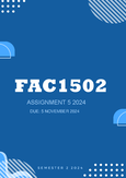 FAC1502 Practice materials - Unisa - Studocu