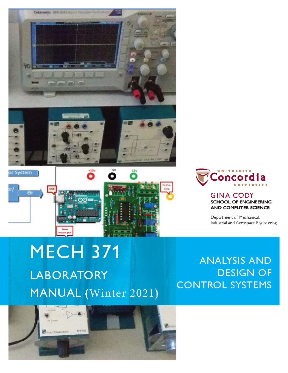 MECH 371 Lab Manual: Analysis & Design of Control Systems 2021W - Studocu