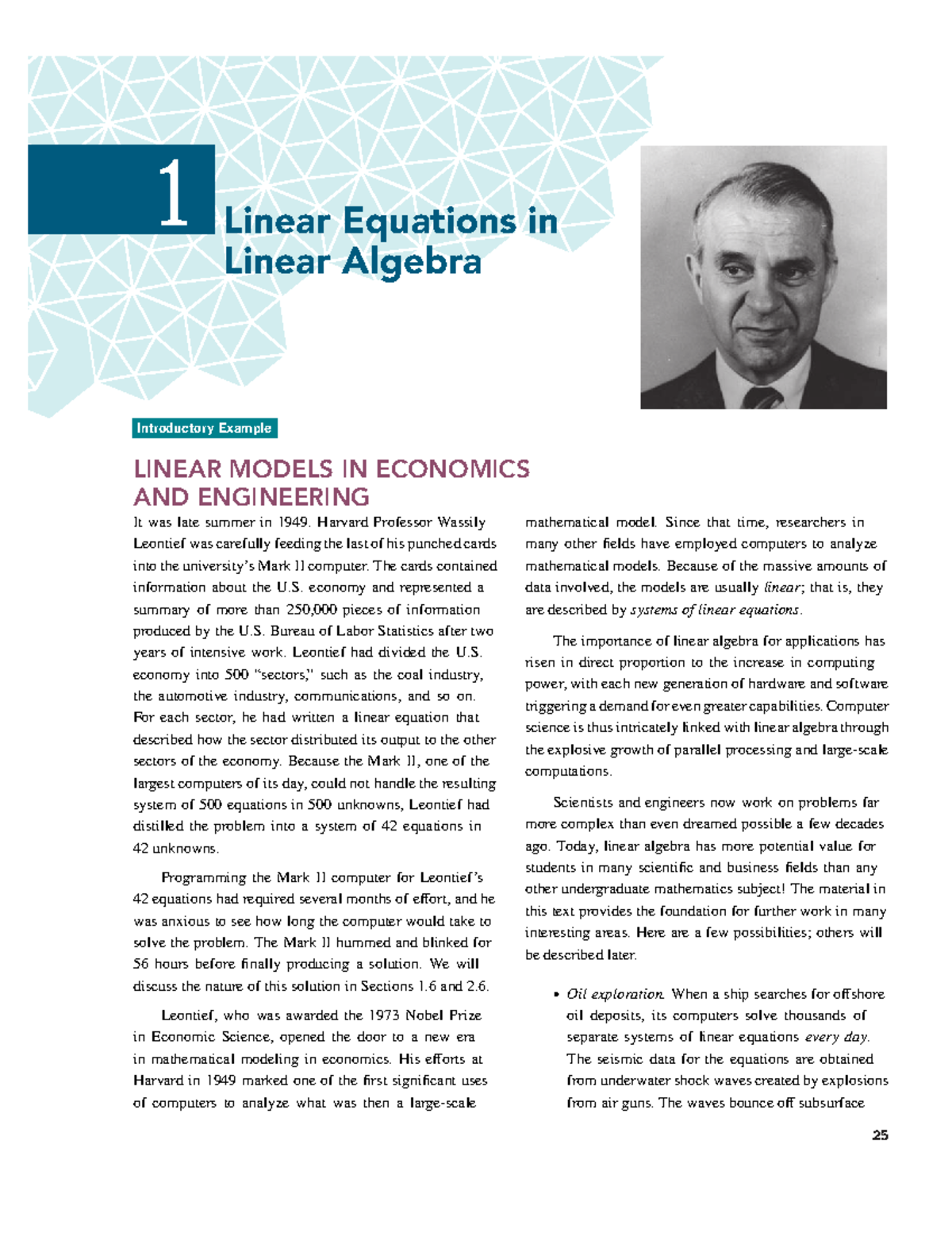 Linear Algebra: Systems of Linear Equations in ECON 101 Lecture Notes ...