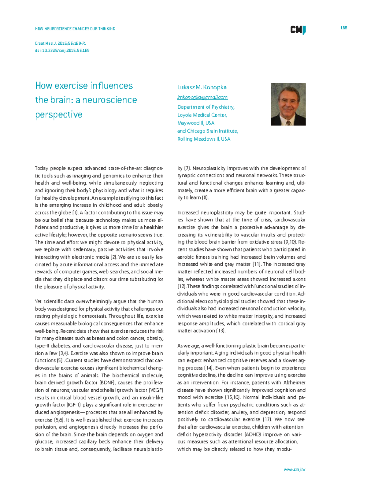 169 How Exercise Enhances Brain Function: A Neuroscience Perspective ...